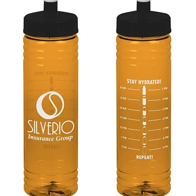 Halcyon Water Bottle with Stay Hydrated Graphics - 24 oz