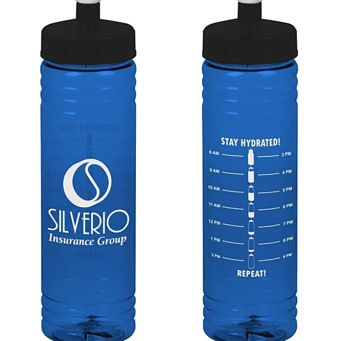 Halcyon Water Bottle with Stay Hydrated Graphics - 24 oz