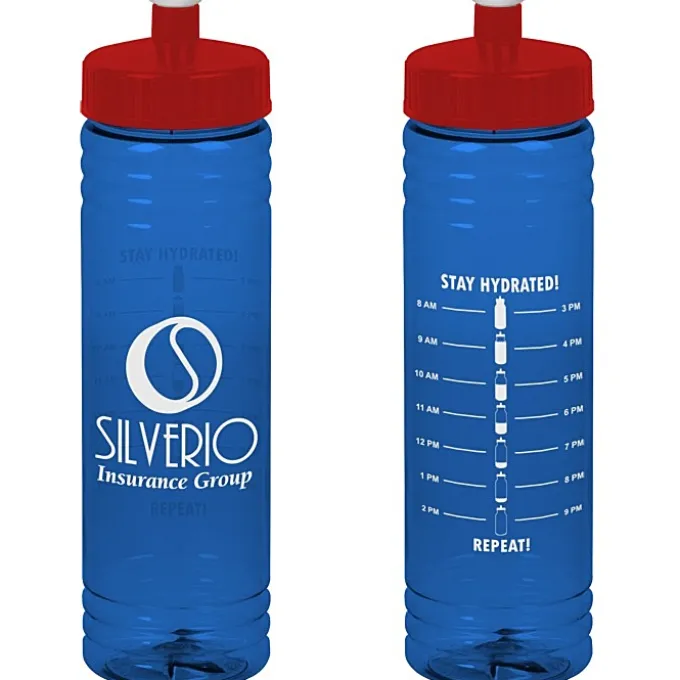 Halcyon Water Bottle with Stay Hydrated Graphics - 24 oz