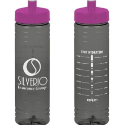 Halcyon Water Bottle with Stay Hydrated Graphics - 24 oz