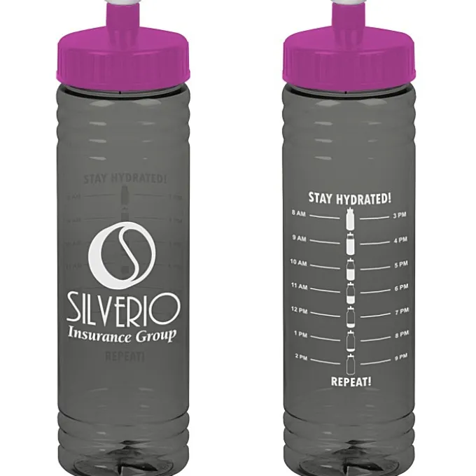 Halcyon Water Bottle with Stay Hydrated Graphics - 24 oz