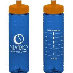 Halcyon Water Bottle with Stay Hydrated Graphics - 24 oz
