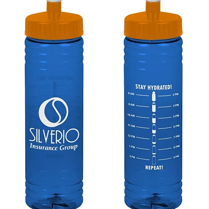 Halcyon Water Bottle with Stay Hydrated Graphics - 24 oz