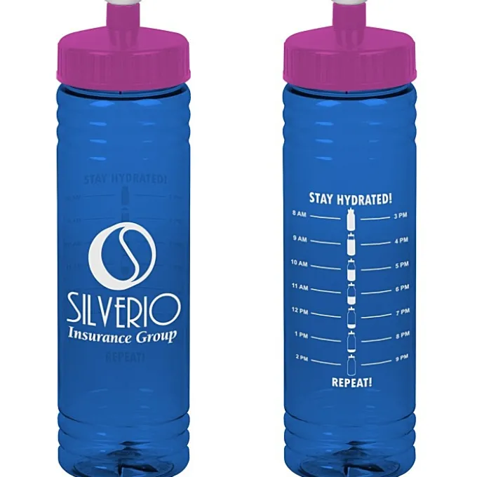 Halcyon Water Bottle with Stay Hydrated Graphics - 24 oz