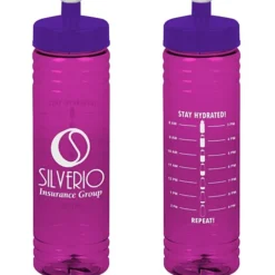 Halcyon Water Bottle with Stay Hydrated Graphics - 24 oz