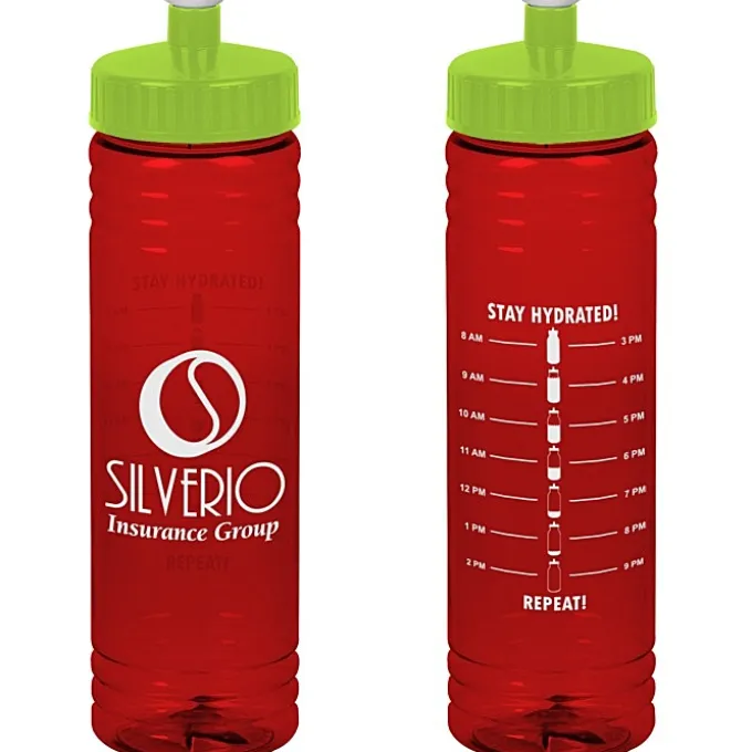 Halcyon Water Bottle with Stay Hydrated Graphics - 24 oz