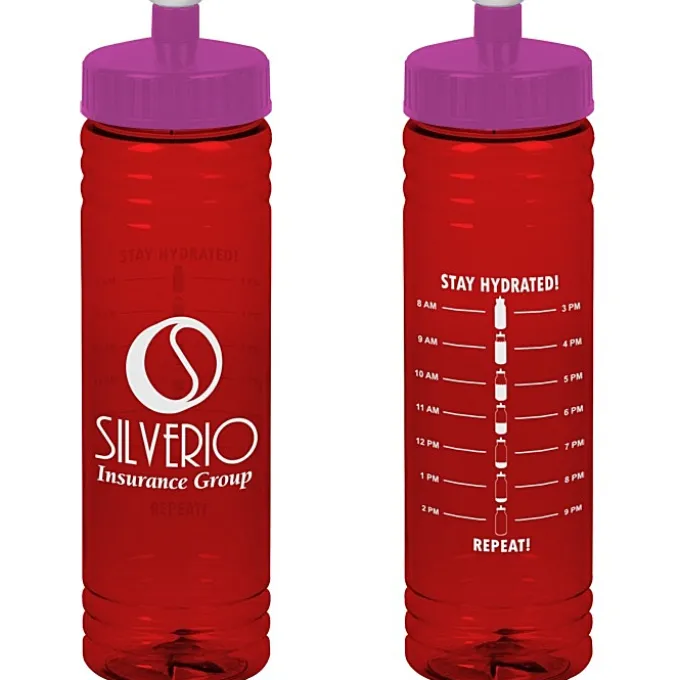 Halcyon Water Bottle with Stay Hydrated Graphics - 24 oz