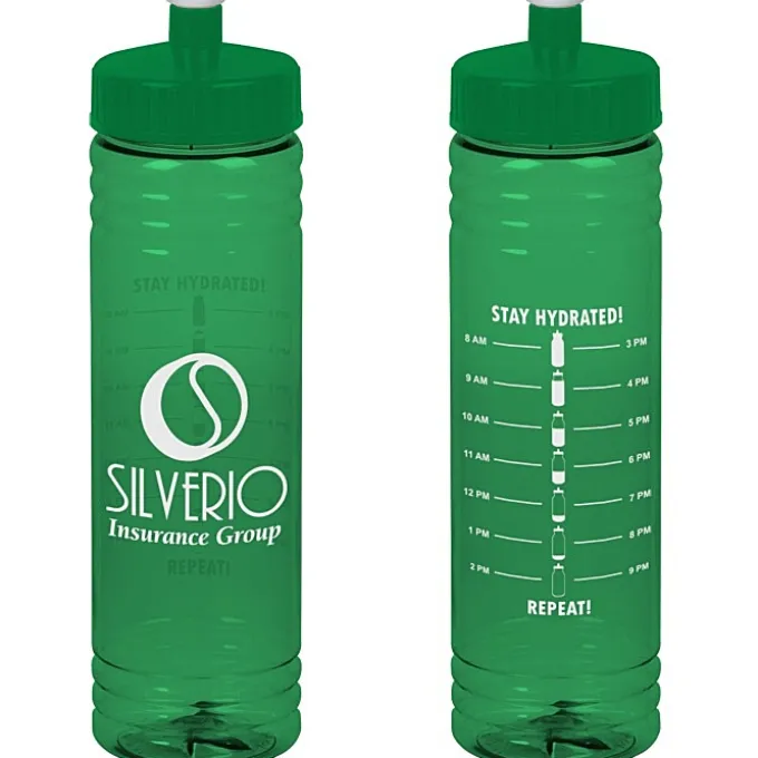 Halcyon Water Bottle with Stay Hydrated Graphics - 24 oz