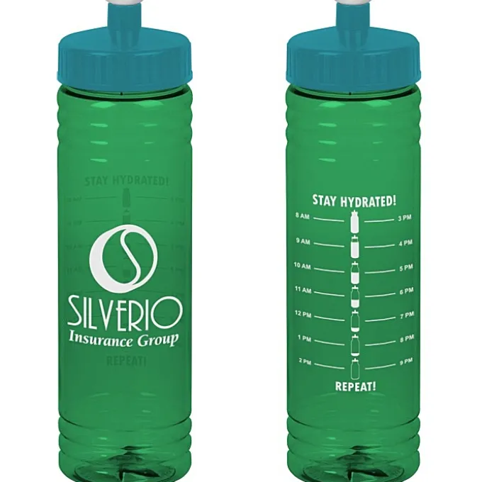 Halcyon Water Bottle with Stay Hydrated Graphics - 24 oz