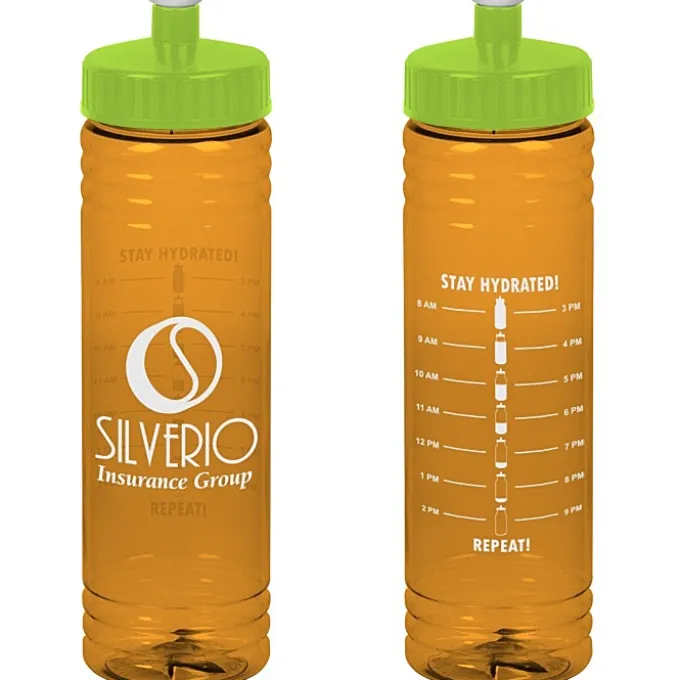 Halcyon Water Bottle with Stay Hydrated Graphics - 24 oz