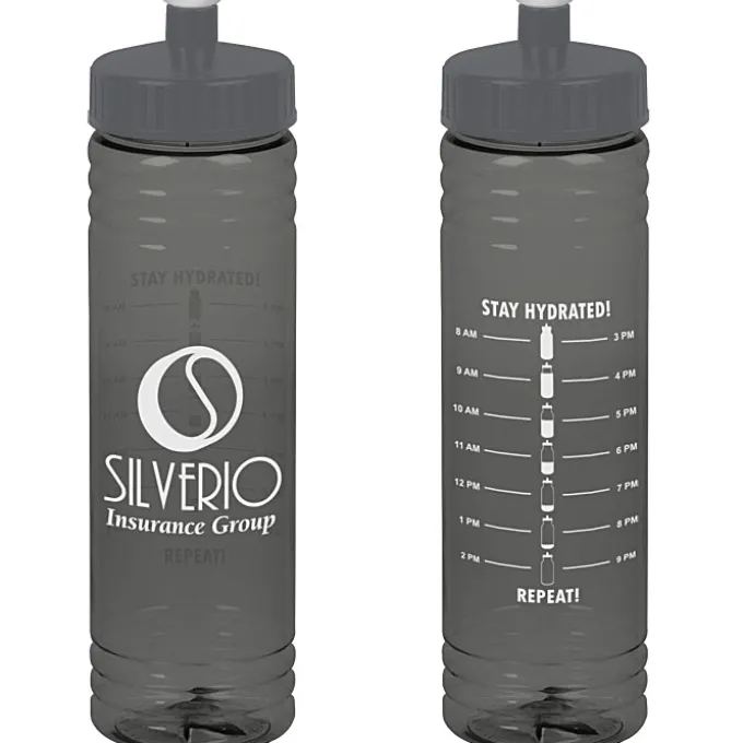 Halcyon Water Bottle with Stay Hydrated Graphics - 24 oz