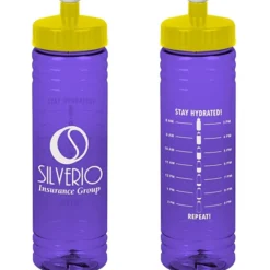 Halcyon Water Bottle with Stay Hydrated Graphics - 24 oz