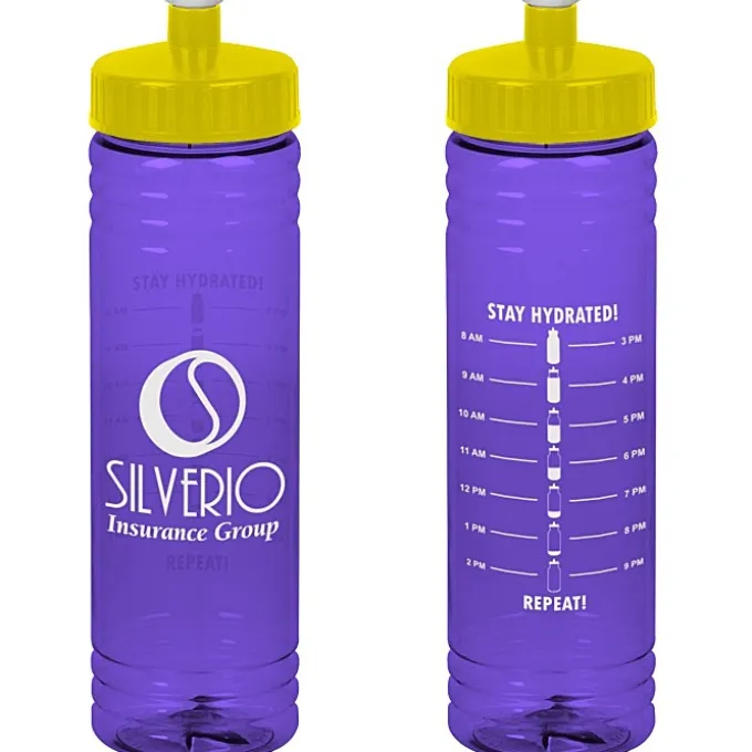Halcyon Water Bottle with Stay Hydrated Graphics - 24 oz