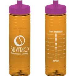 Halcyon Water Bottle with Stay Hydrated Graphics - 24 oz
