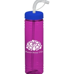 Halcyon Water Bottle with Straw Lid - 24 oz