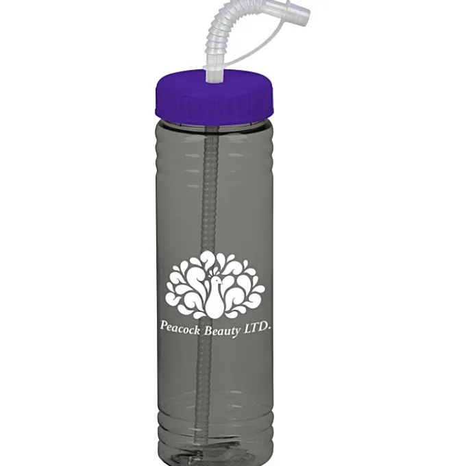 Halcyon Water Bottle with Straw Lid - 24 oz