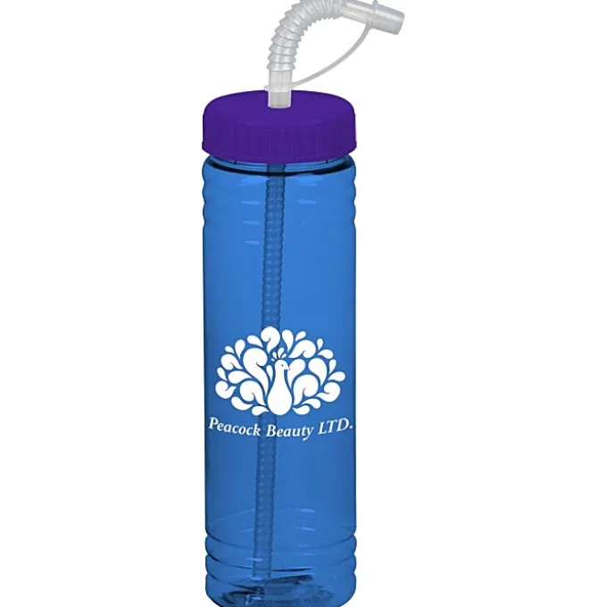 Halcyon Water Bottle with Straw Lid - 24 oz