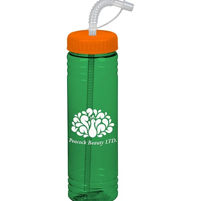 Halcyon Water Bottle with Straw Lid - 24 oz