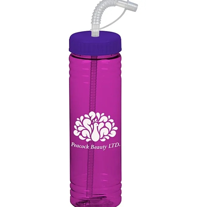 Halcyon Water Bottle with Straw Lid - 24 oz