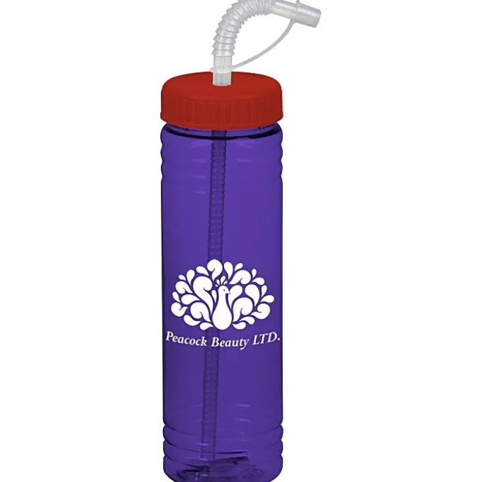 Halcyon Water Bottle with Straw Lid - 24 oz