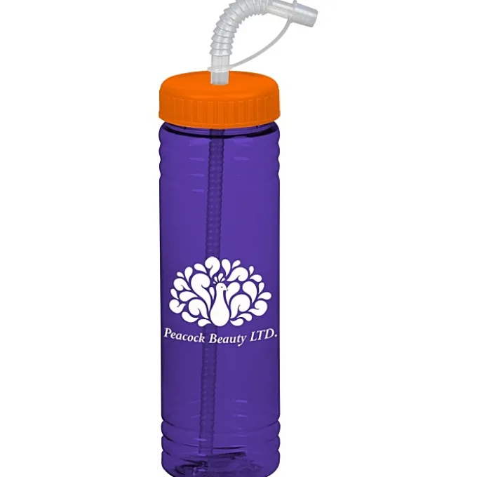 Halcyon Water Bottle with Straw Lid - 24 oz