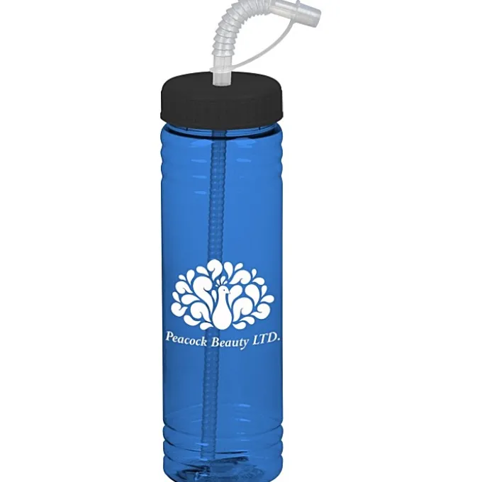Halcyon Water Bottle with Straw Lid - 24 oz