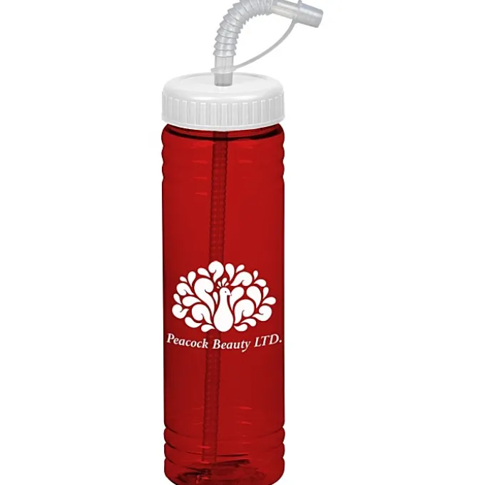 Halcyon Water Bottle with Straw Lid - 24 oz