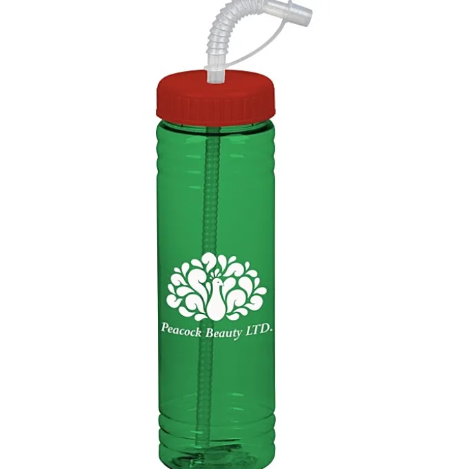 Halcyon Water Bottle with Straw Lid - 24 oz