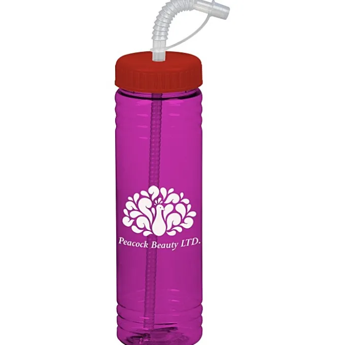 Halcyon Water Bottle with Straw Lid - 24 oz