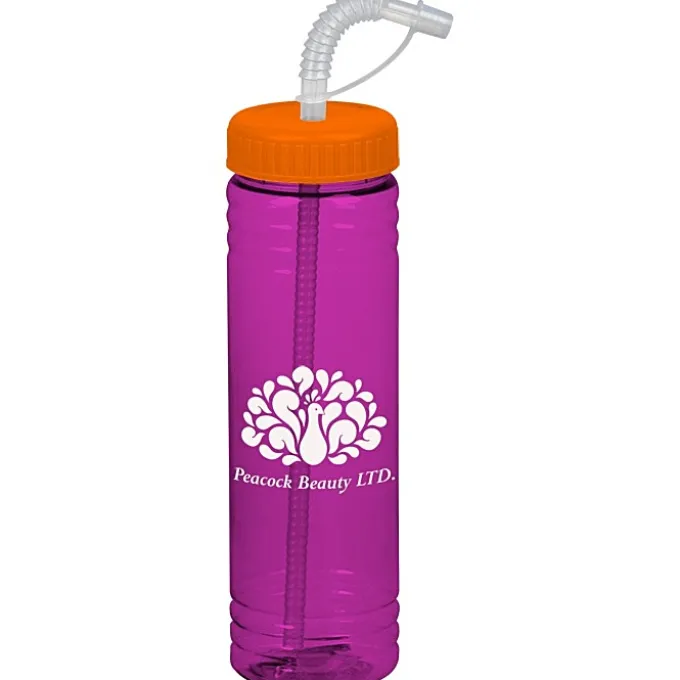 Halcyon Water Bottle with Straw Lid - 24 oz