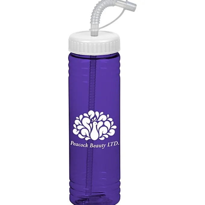 Halcyon Water Bottle with Straw Lid - 24 oz