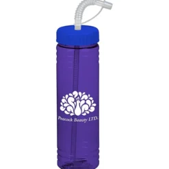 Halcyon Water Bottle with Straw Lid - 24 oz
