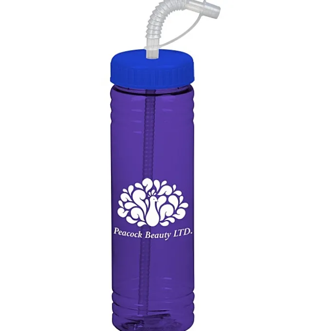 Halcyon Water Bottle with Straw Lid - 24 oz