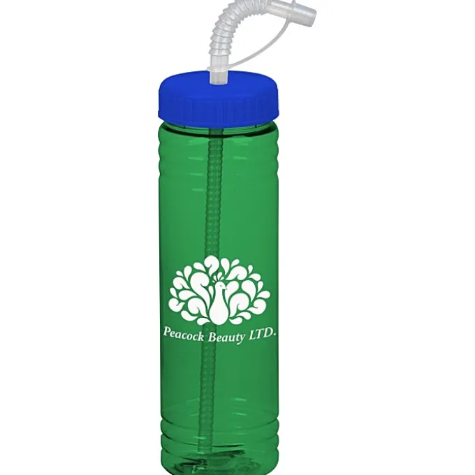 Halcyon Water Bottle with Straw Lid - 24 oz