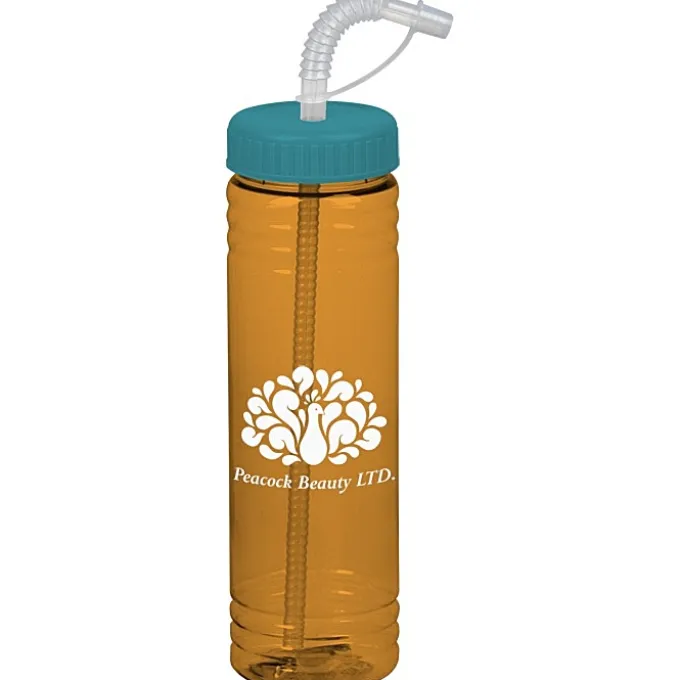 Halcyon Water Bottle with Straw Lid - 24 oz