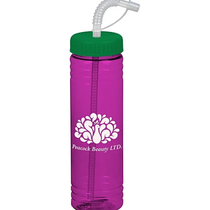 Halcyon Water Bottle with Straw Lid - 24 oz