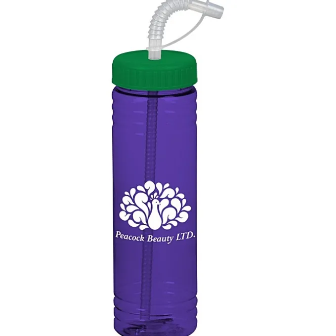 Halcyon Water Bottle with Straw Lid - 24 oz