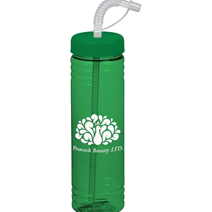 Halcyon Water Bottle with Straw Lid - 24 oz