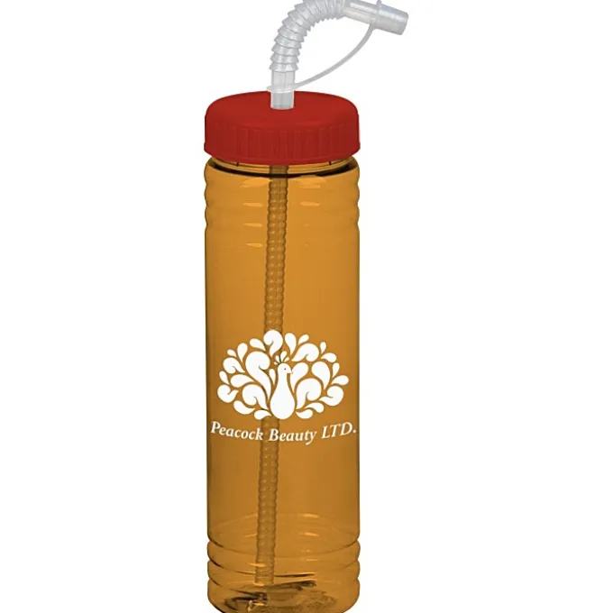 Halcyon Water Bottle with Straw Lid - 24 oz