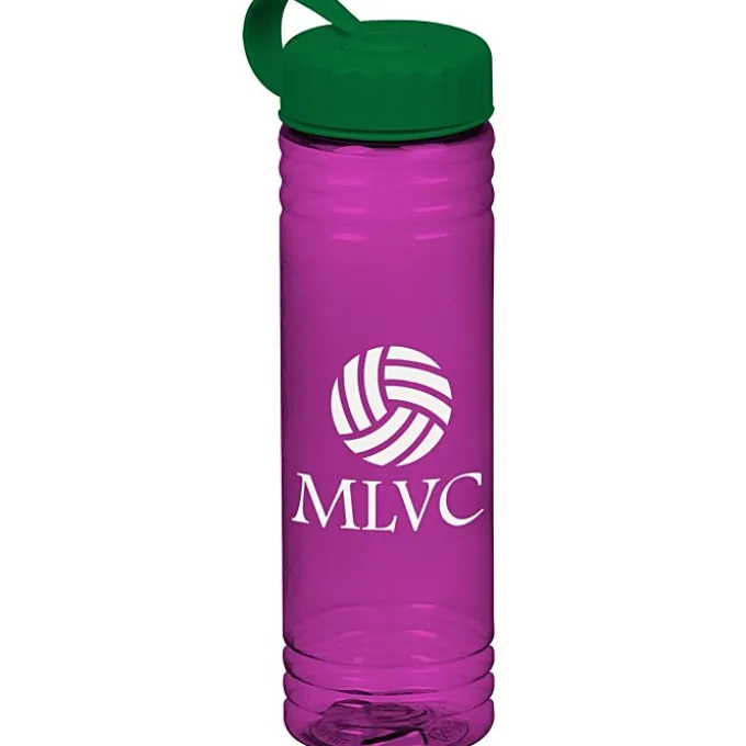 Halcyon Water Bottle with Tethered Lid - 24 oz