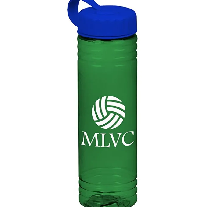 Halcyon Water Bottle with Tethered Lid - 24 oz