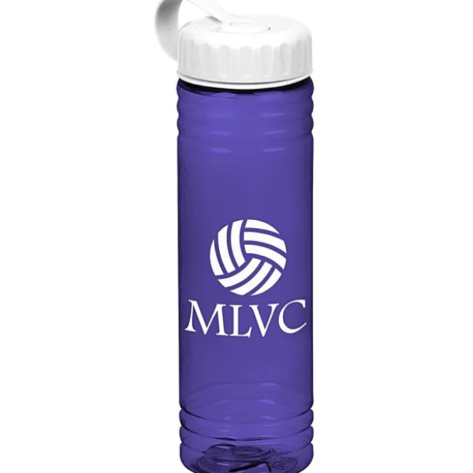 Halcyon Water Bottle with Tethered Lid - 24 oz