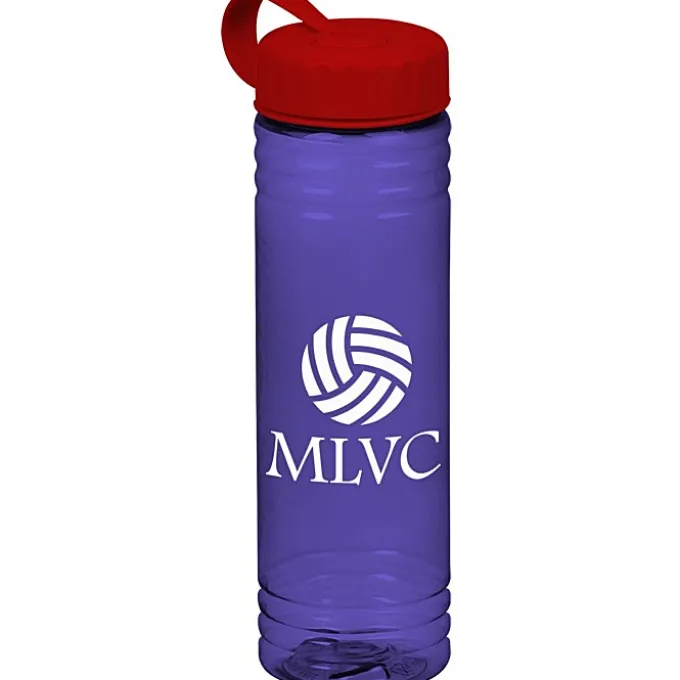 Halcyon Water Bottle with Tethered Lid - 24 oz