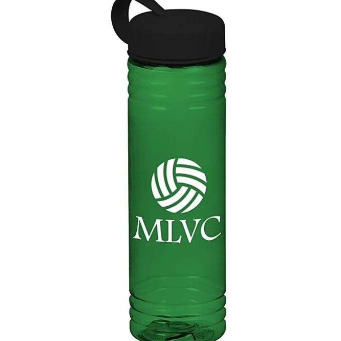 Halcyon Water Bottle with Tethered Lid - 24 oz