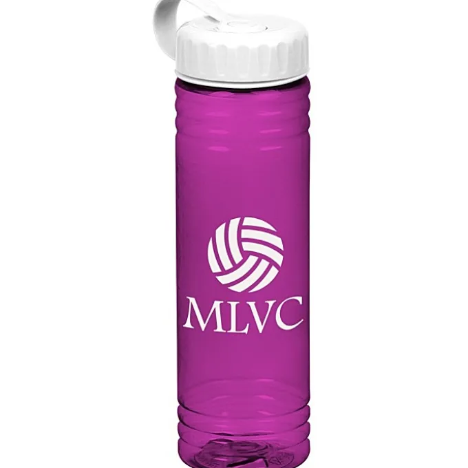 Halcyon Water Bottle with Tethered Lid - 24 oz