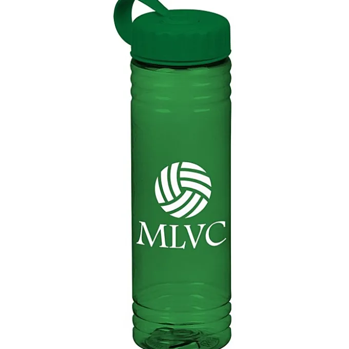 Halcyon Water Bottle with Tethered Lid - 24 oz
