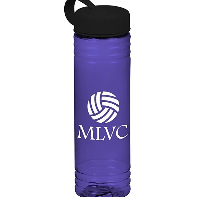 Halcyon Water Bottle with Tethered Lid - 24 oz