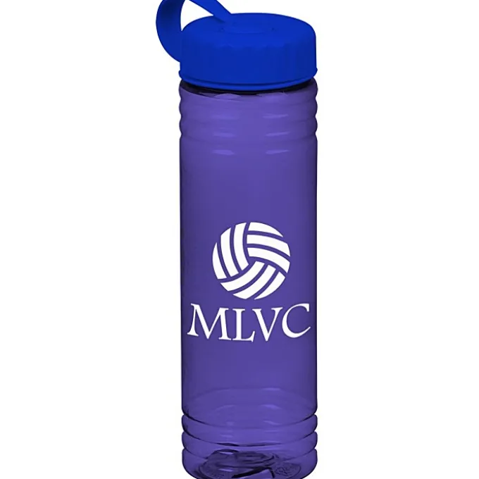 Halcyon Water Bottle with Tethered Lid - 24 oz