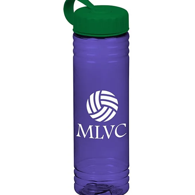 Halcyon Water Bottle with Tethered Lid - 24 oz