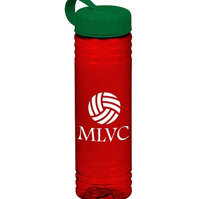 Halcyon Water Bottle with Tethered Lid - 24 oz